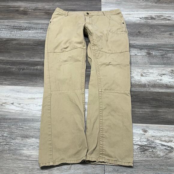 Kavu Khaki Tan Mens 36x32 Gorpcore Outdoor Hiking Utility Reinforced Knee Pants - Picture 1 of 11